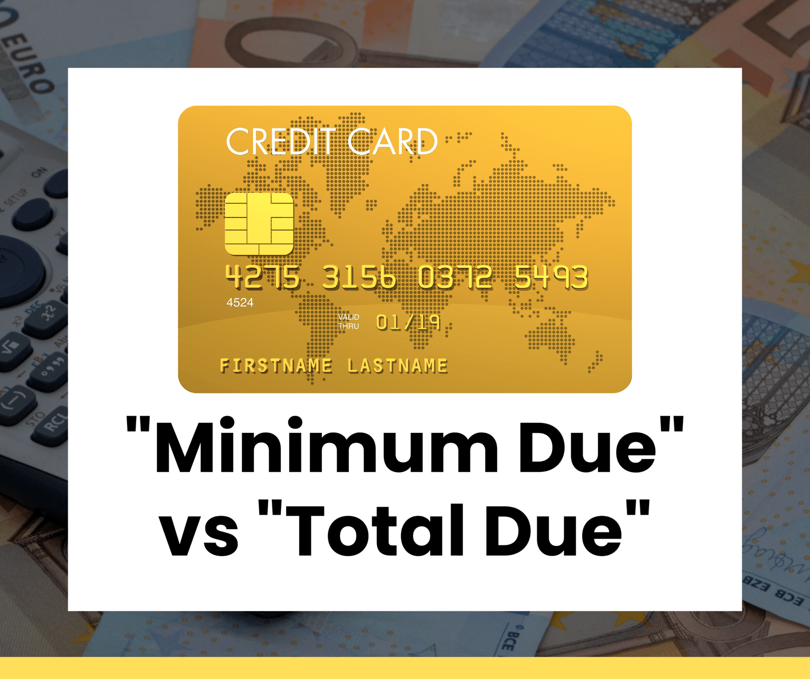 क्रेडिट कार्ड के Minimum Due और Total Due के फर्क को समझाता हुआ इन्फोग्राफिक